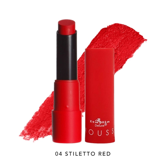 ⭐4/$15 Italia Deluxe Mousse Matte Lipstick Stiletto Red - Picture 1 of 8